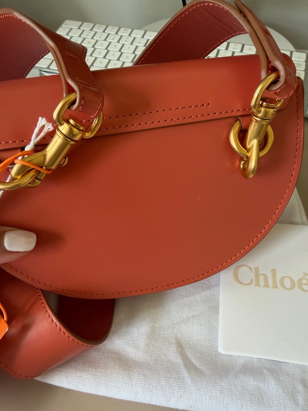 CHLOE Marcie Mini Flap Leather Crossbody - Picture 8 of 13